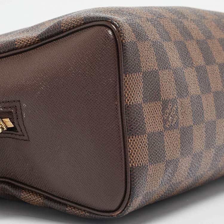 Pre Owned Louis Vuitton Damier Ebene Canvas and Leather Brera Bag