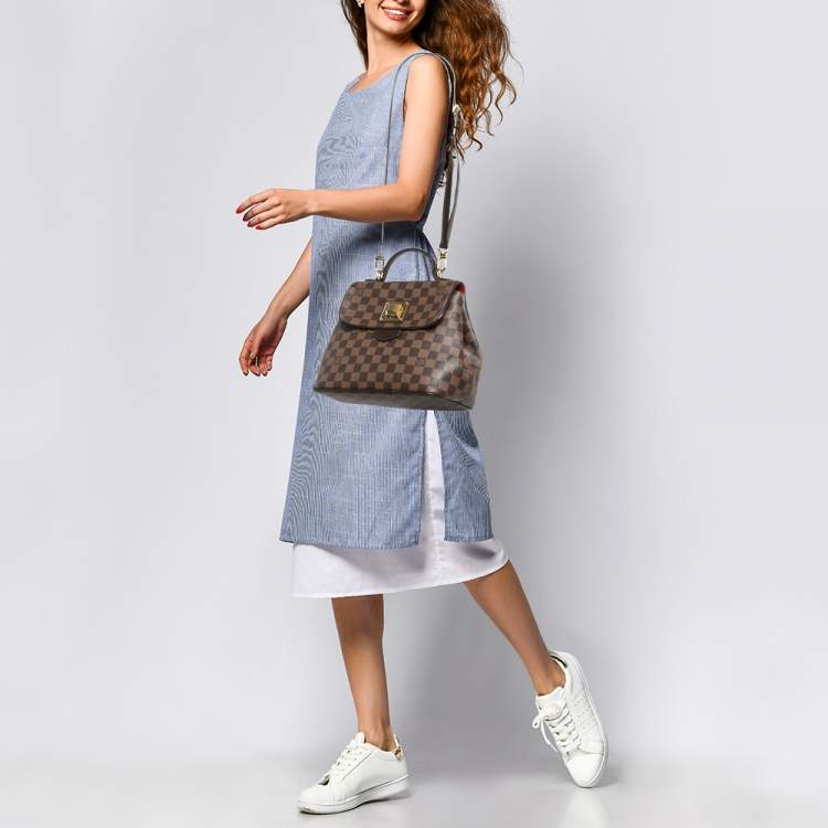 Pre Owned Louis Vuitton Damier Ebene Canvas Bergamo PM Bag