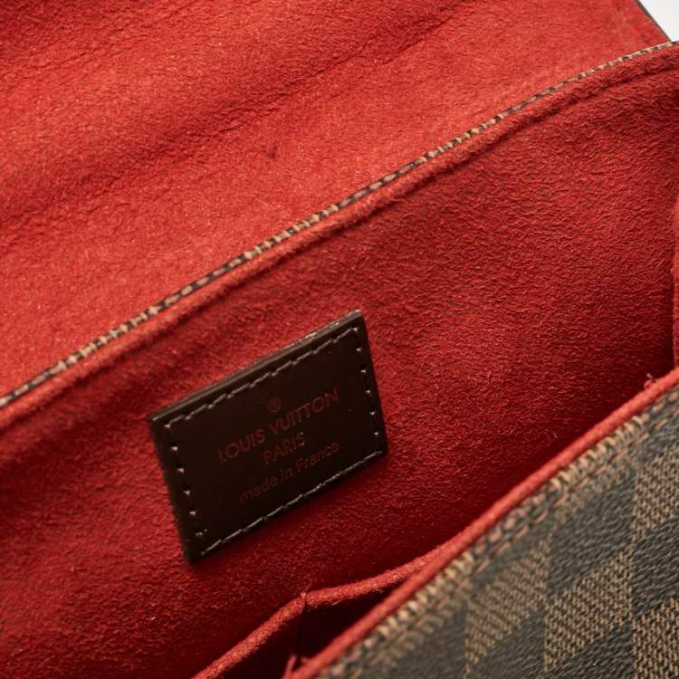 Pre Owned Louis Vuitton Damier Ebene Canvas Bergamo PM Bag