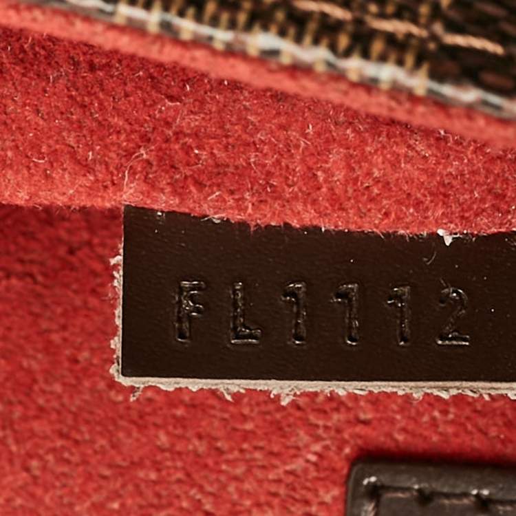 Pre Owned Louis Vuitton Damier Ebene Canvas Bergamo PM Bag