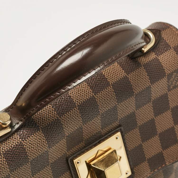 Pre Owned Louis Vuitton Damier Ebene Canvas Bergamo PM Bag