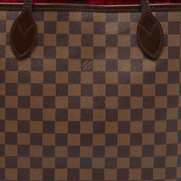 Pre Owned Louis Vuitton Damier Ebene Canvas Neverfull MM Bag