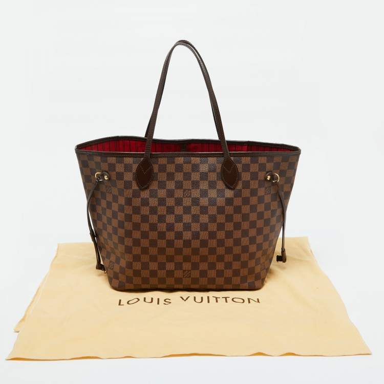 Pre Owned Louis Vuitton Damier Ebene Canvas Neverfull MM Bag