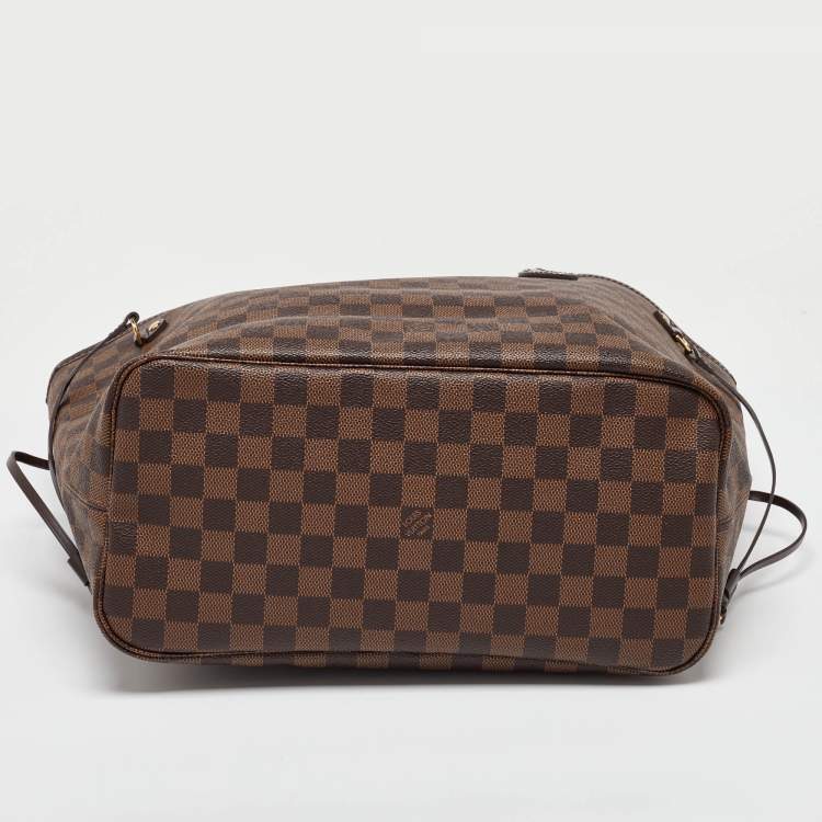 Pre Owned Louis Vuitton Damier Ebene Canvas Neverfull MM Bag