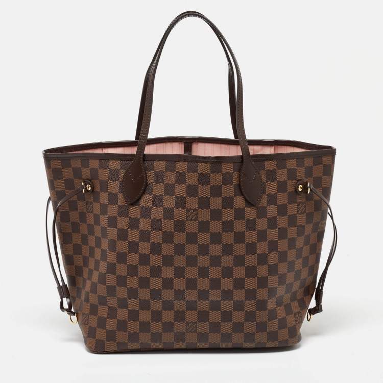 Pre Owned Louis Vuitton Damier Ebene Canvas Neverfull MM Bag