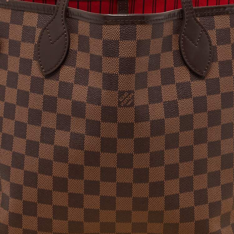 Pre Owned Louis Vuitton Damier Ebene Canvas Neverfull MM Bag