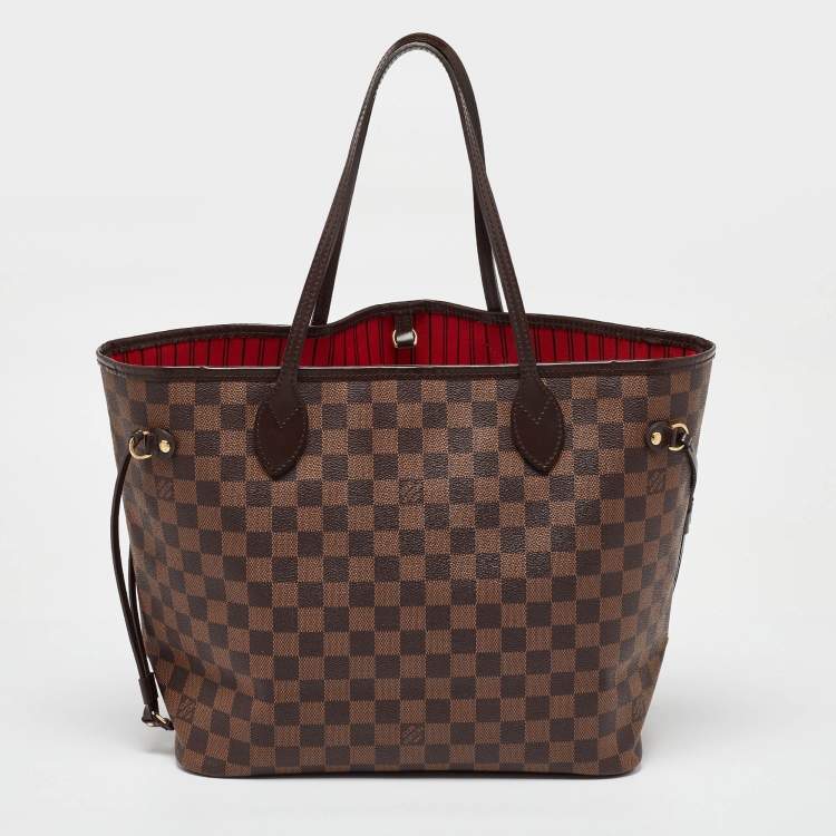 Pre Owned Louis Vuitton Damier Ebene Canvas Neverfull MM Bag