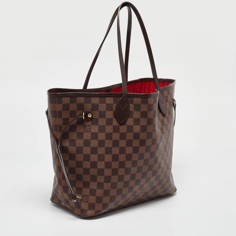 Pre Owned Louis Vuitton Damier Ebene Canvas Neverfull MM Bag