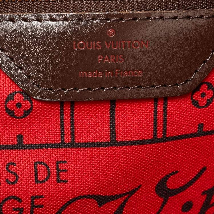 Pre Owned Louis Vuitton Damier Ebene Canvas Neverfull MM Bag