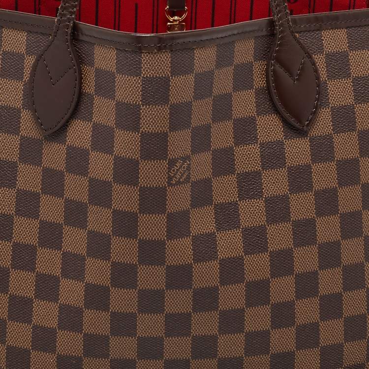 Pre Owned Louis Vuitton Damier Ebene Canvas Neverfull MM Bag