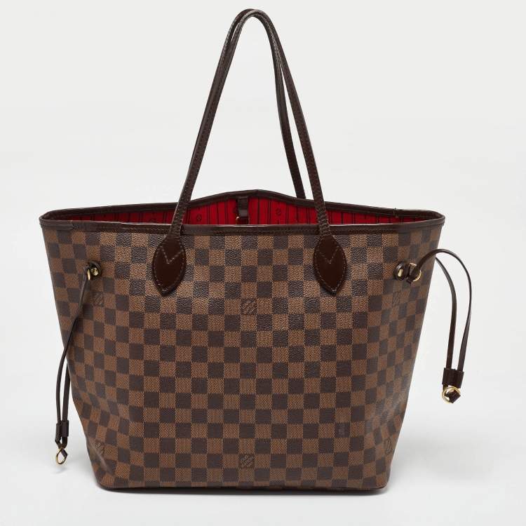 Pre Owned Louis Vuitton Damier Ebene Canvas Neverfull MM Bag