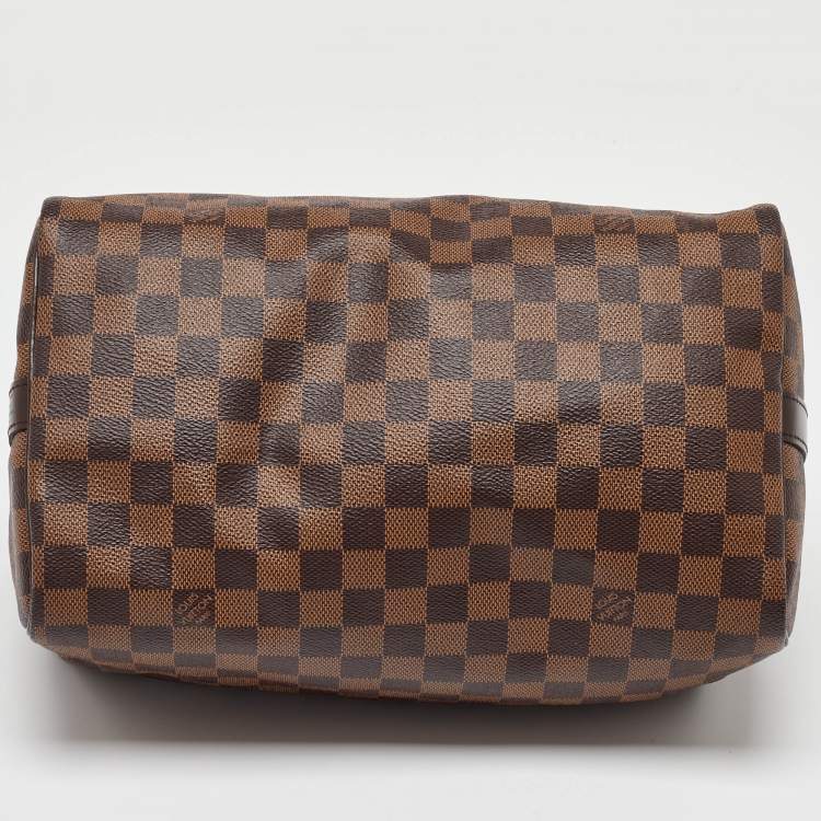 Pre Owned Louis Vuitton Damier Ebene Canvas Speedy 30 Bag