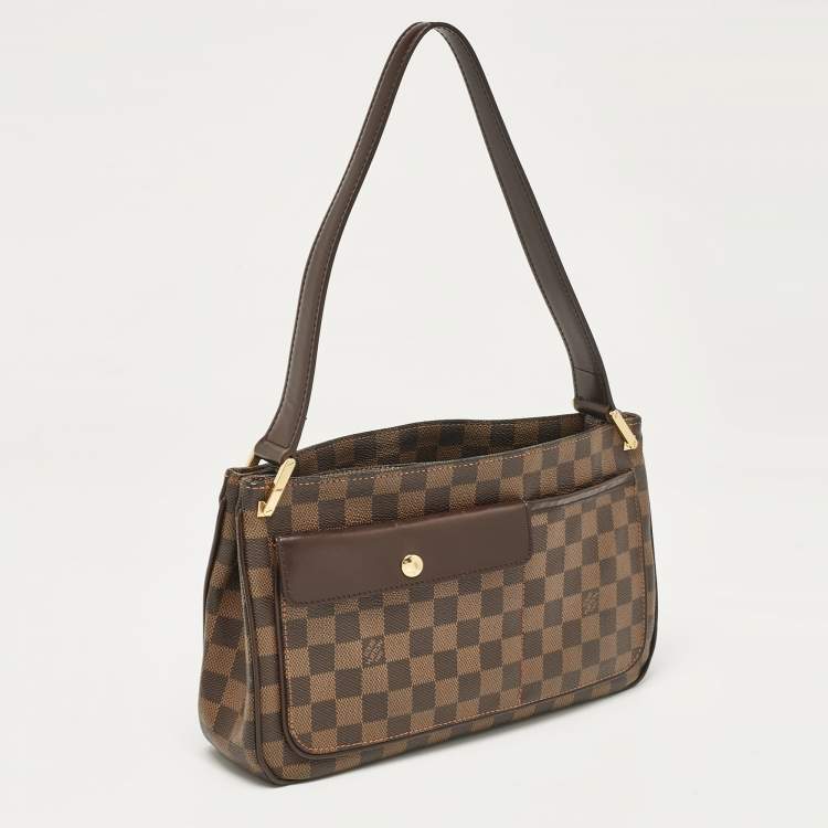 Pre Owned Louis Vuitton Damier Ebene Canvas Aubagne Bag