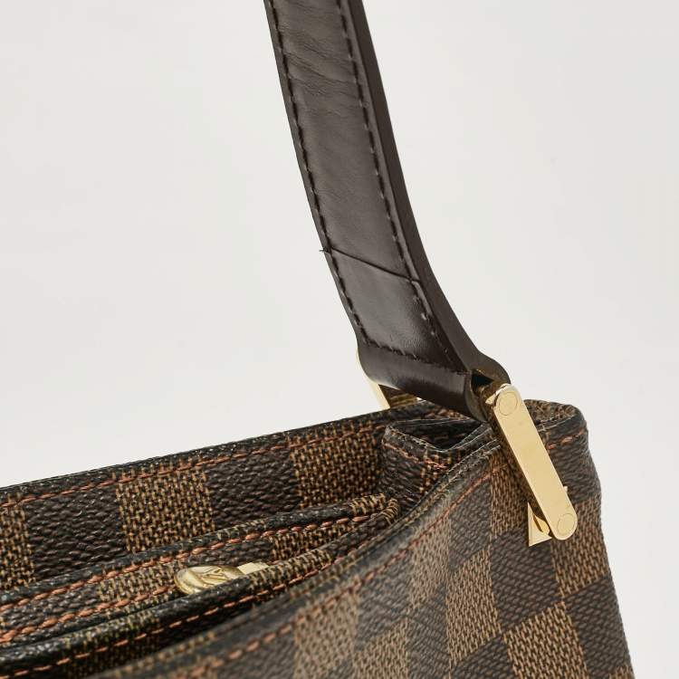 Pre Owned Louis Vuitton Damier Ebene Canvas Aubagne Bag