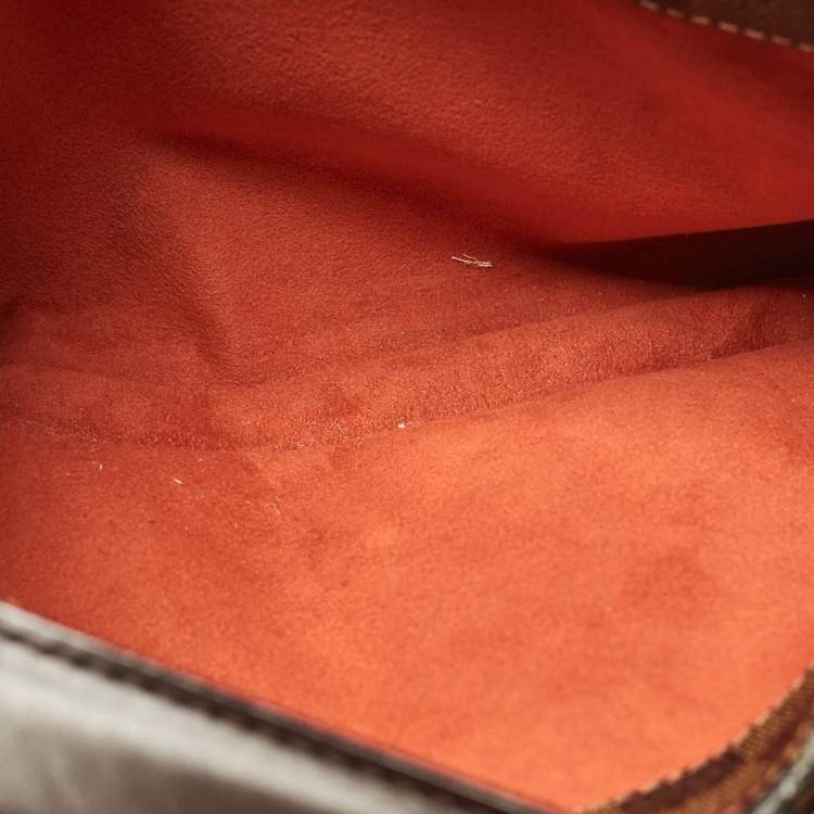 Pre Owned Louis Vuitton Damier Ebene Canvas Aubagne Bag