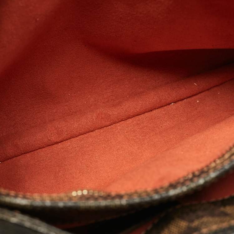 Pre Owned Louis Vuitton Damier Ebene Canvas Aubagne Bag