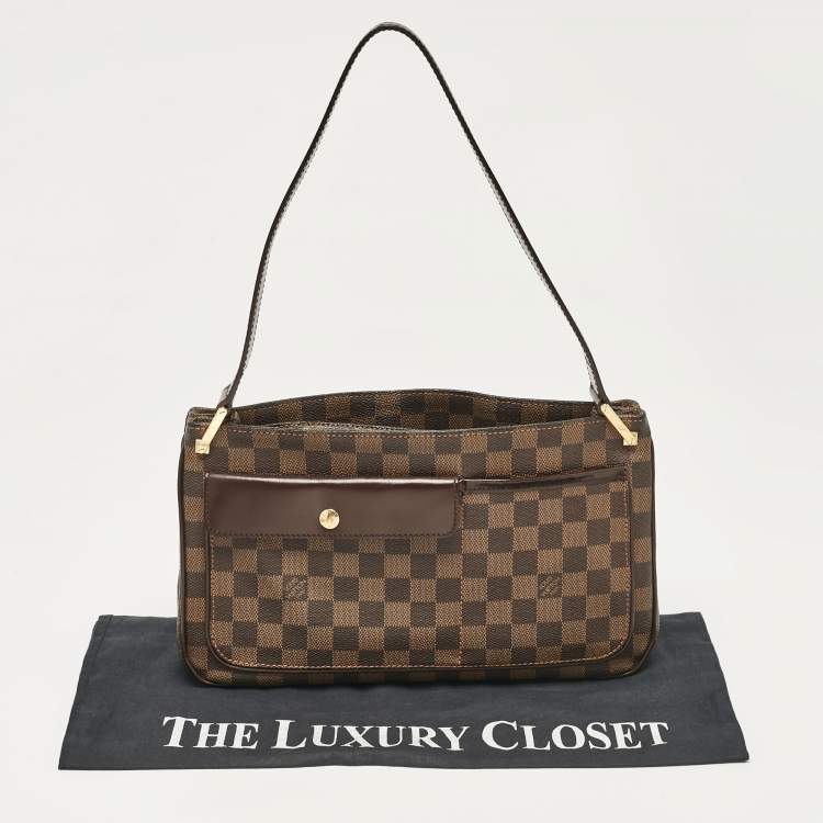 Pre Owned Louis Vuitton Damier Ebene Canvas Aubagne Bag