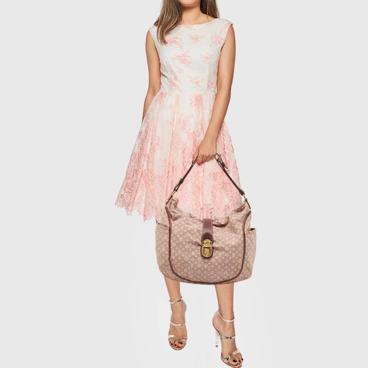 Pre Owned Louis Vuitton Sepia Monogram Mini Lin Idylle Romance Bag
