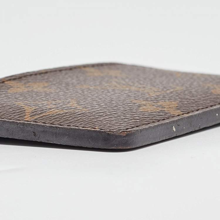 Pre Owned Louis Vuitton Armagnac Monogram Canvas Card Holder