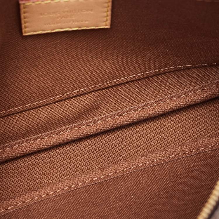 Pre Owned Louis Vuitton Monogram Canvas Duo Pochette Around the World Bag
