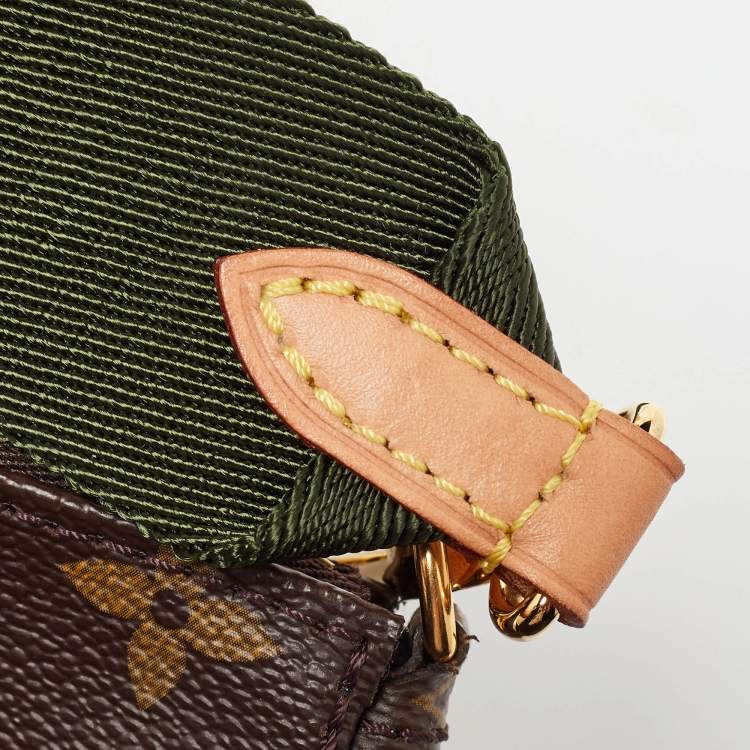 Pre Owned Louis Vuitton Monogram Canvas Duo Pochette Around the World Bag