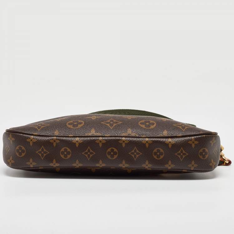 Pre Owned Louis Vuitton Monogram Canvas Duo Pochette Around the World Bag