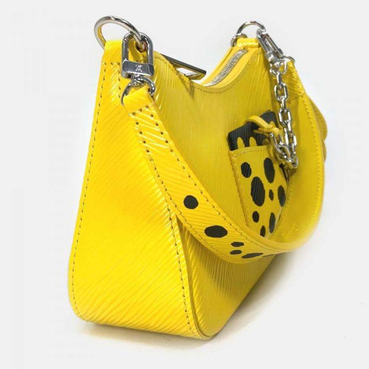 Pre Owned Louis Vuitton X Kusama Yayoi Yellow Epi Marly Mini Shoulder Bag