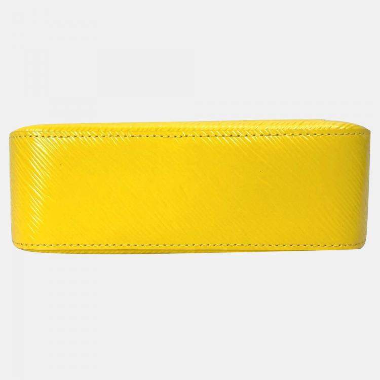 Pre Owned Louis Vuitton X Kusama Yayoi Yellow Epi Marly Mini Shoulder Bag