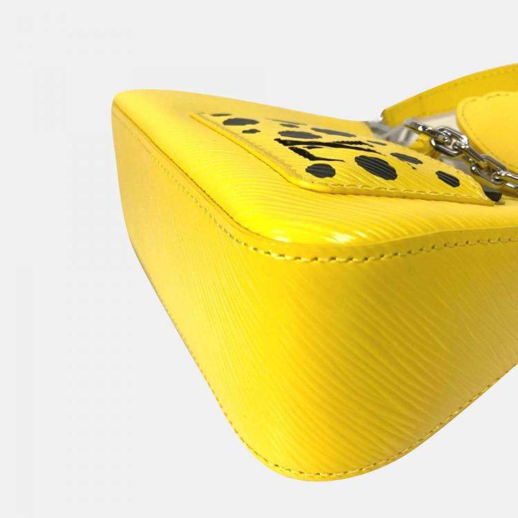 Pre Owned Louis Vuitton X Kusama Yayoi Yellow Epi Marly Mini Shoulder Bag