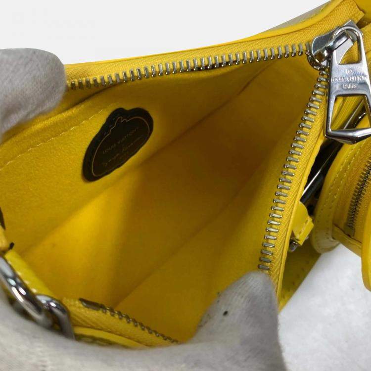 Pre Owned Louis Vuitton X Kusama Yayoi Yellow Epi Marly Mini Shoulder Bag