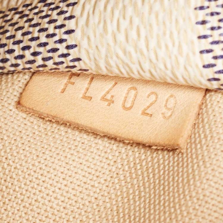 Pre Owned Louis Vuitton Damier Azur Canvas and Leather Totally PM Bag