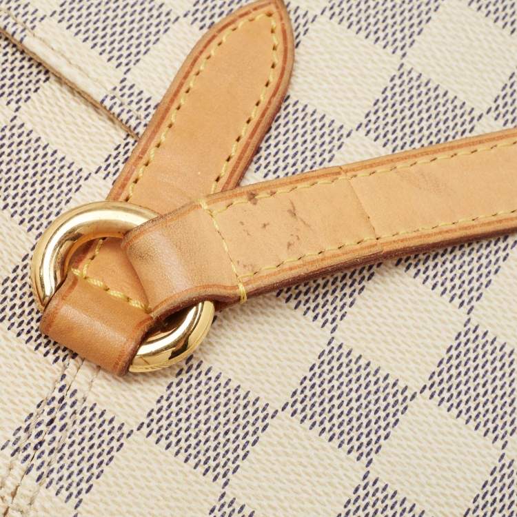 Pre Owned Louis Vuitton Damier Azur Canvas and Leather Totally PM Bag