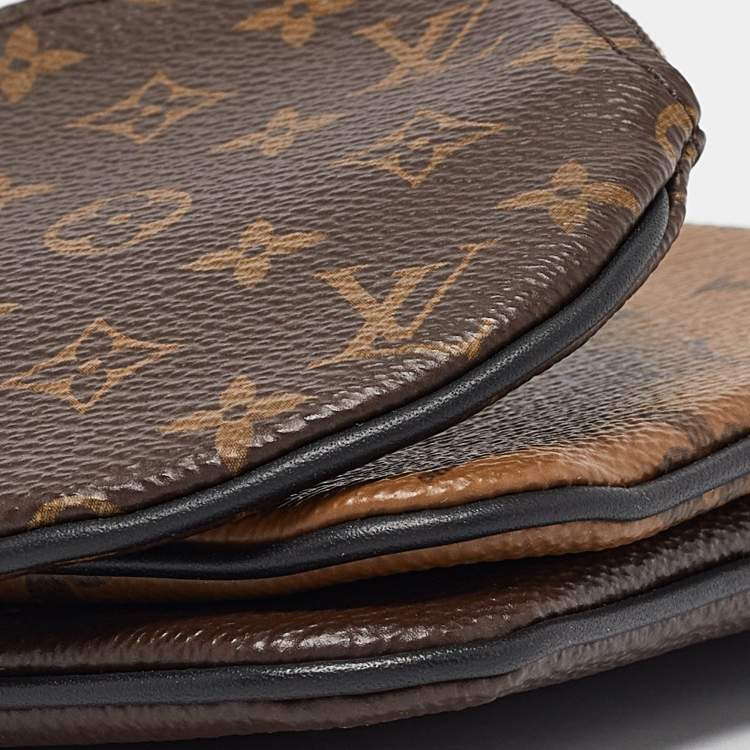 Pre Owned Louis Vuitton Monogram Canvas Trio Pouch