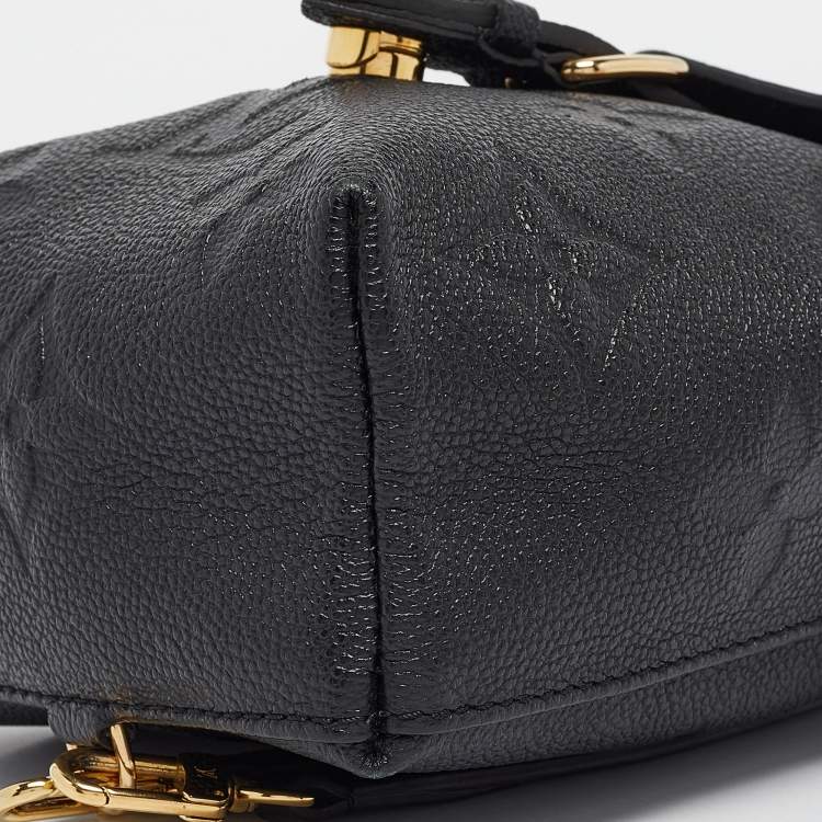 Pre Owned Louis Vuitton Black Monogram Empreinte Giant Tiny Backpack