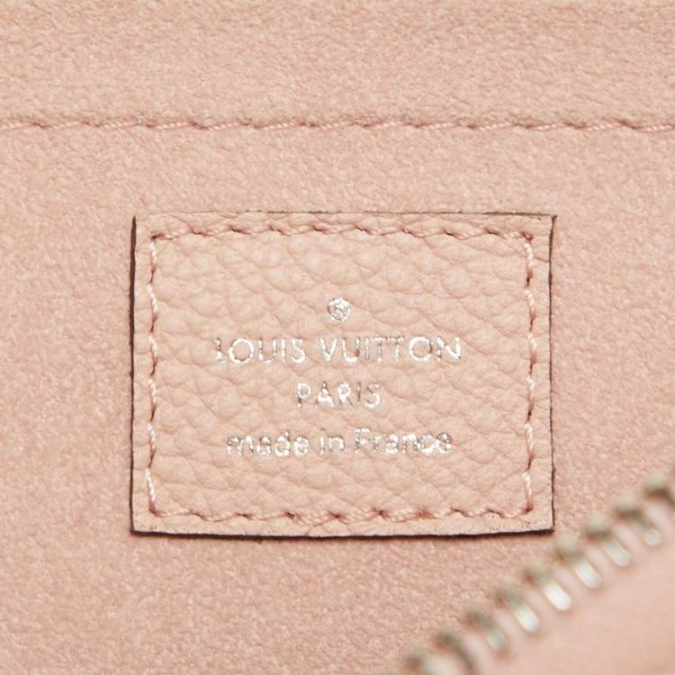 Pre Owned Louis Vuitton Magnolia Monogram Mahina Leather Scala Mini Pouch Bag