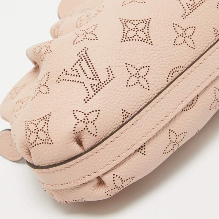 Pre Owned Louis Vuitton Magnolia Monogram Mahina Leather Scala Mini Pouch Bag