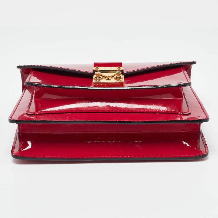Pre Owned Louis Vuitton Fuchsia Vernis Monceau BB Bag