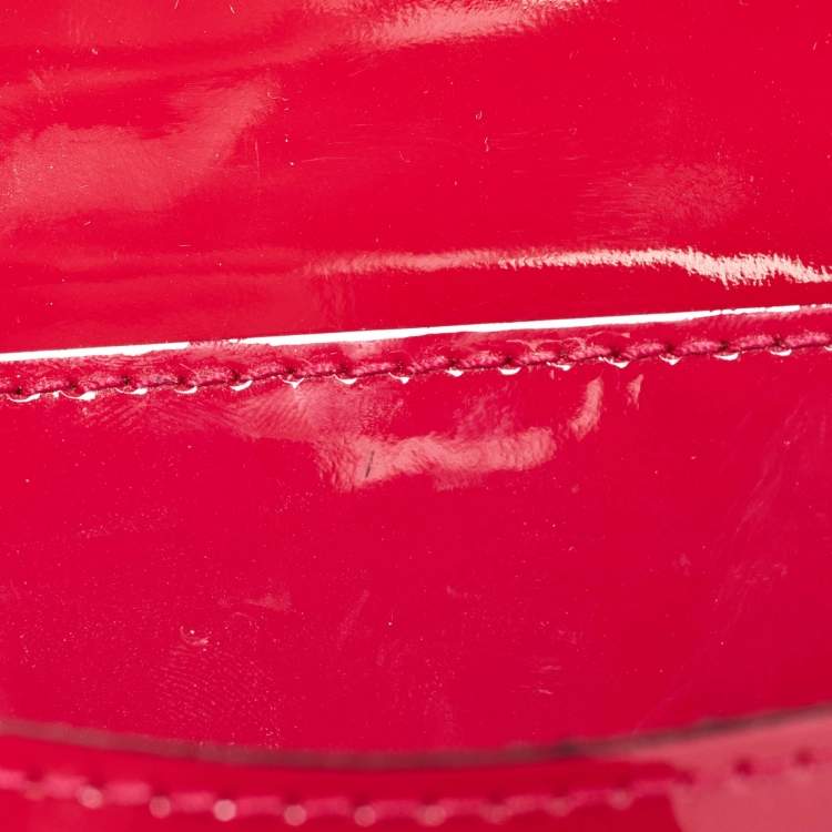 Pre Owned Louis Vuitton Fuchsia Vernis Monceau BB Bag