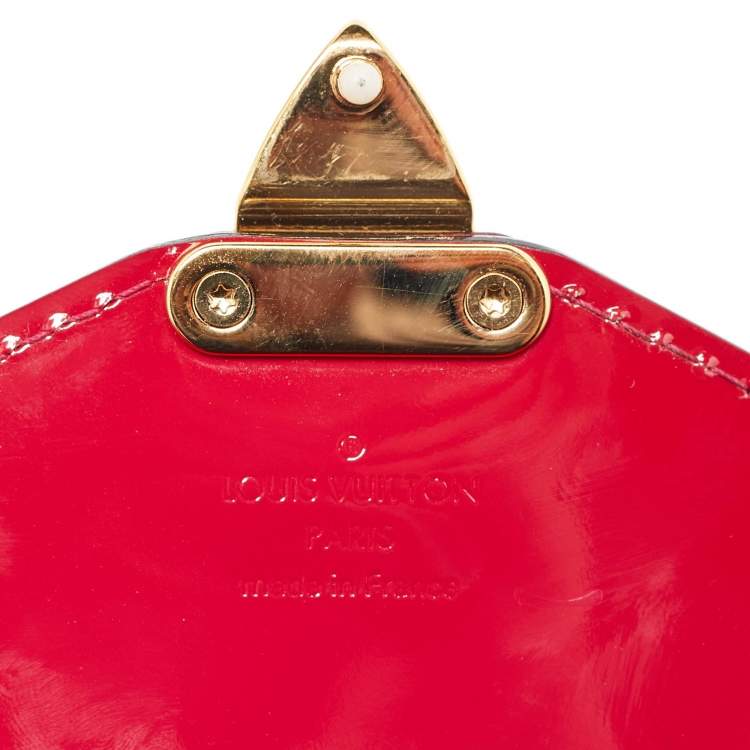 Pre Owned Louis Vuitton Fuchsia Vernis Monceau BB Bag