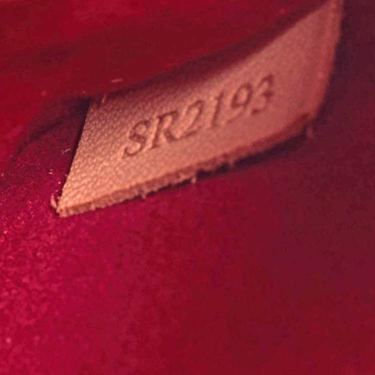 Pre Owned Louis Vuitton Fuchsia Vernis Monceau BB Bag