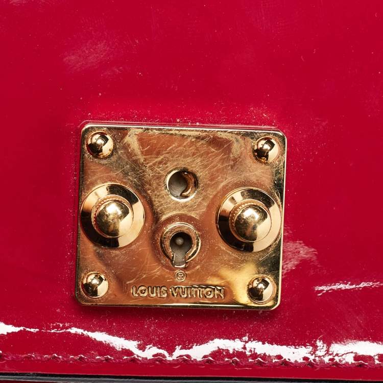 Pre Owned Louis Vuitton Fuchsia Vernis Monceau BB Bag