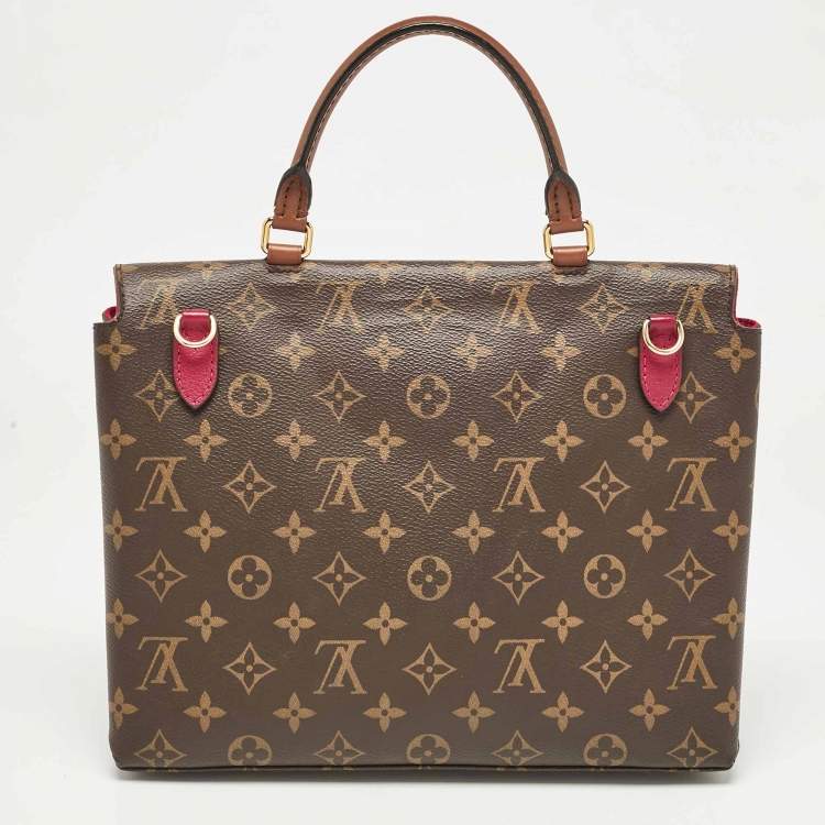 Pre Owned Louis Vuitton Aurore Monogram Canvas and Leather Marignan Bag