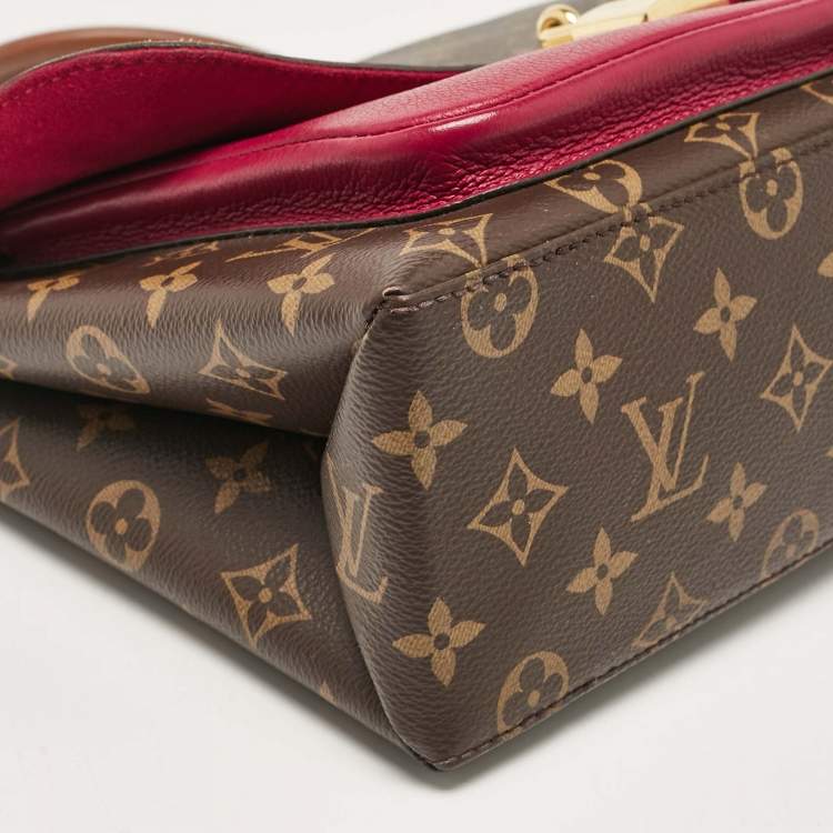 Pre Owned Louis Vuitton Aurore Monogram Canvas and Leather Marignan Bag