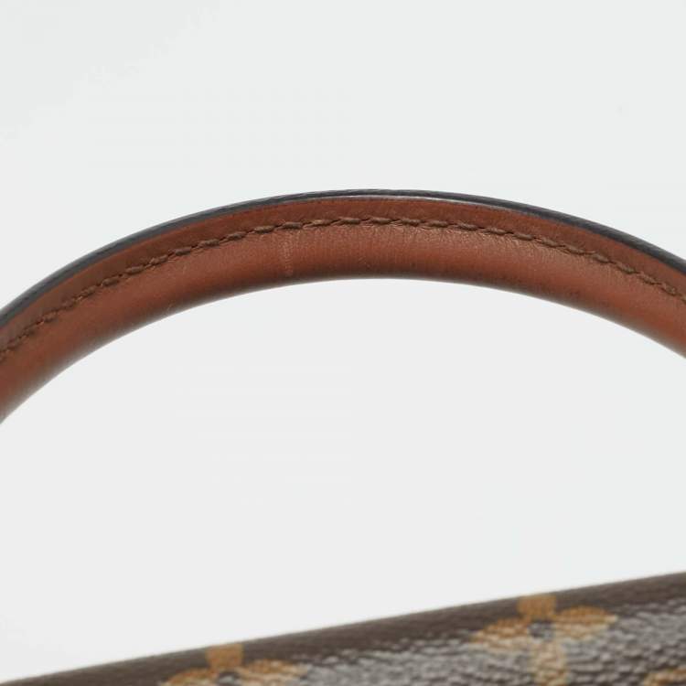 Pre Owned Louis Vuitton Aurore Monogram Canvas and Leather Marignan Bag