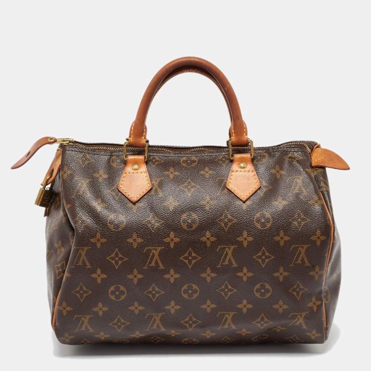 Pre Owned Louis Vuitton Monogram Canvas Speedy 30 Bag