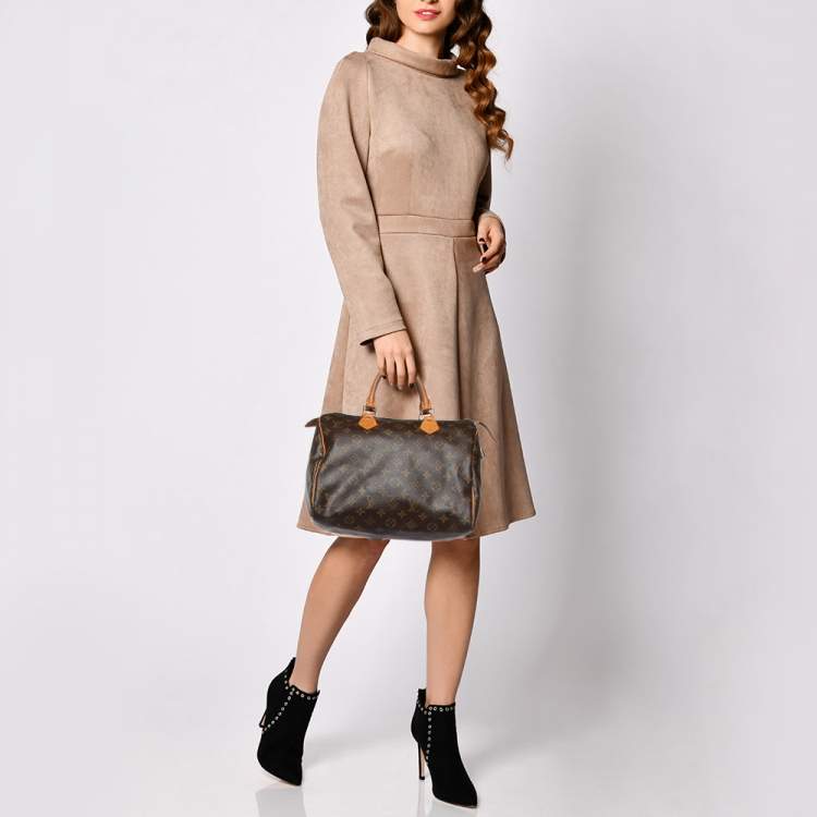 Pre Owned Louis Vuitton Monogram Canvas Speedy 30 Bag