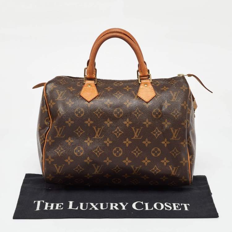 Pre Owned Louis Vuitton Monogram Canvas Speedy 30 Bag