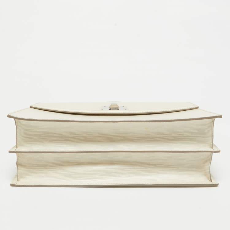 Pre Owned Louis Vuitton Jaune Pale Epi Leather Sevigne GM Bag