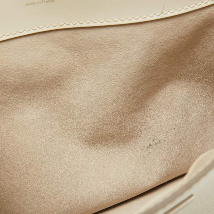 Pre Owned Louis Vuitton Jaune Pale Epi Leather Sevigne GM Bag