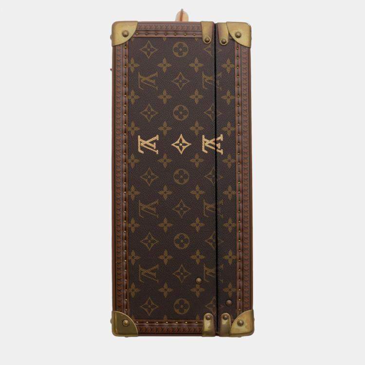Pre Owned Louis Vuitton Brown Monogram Canvas Bisten 55 Luggage Bag 
